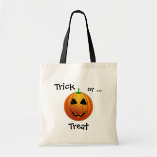 Black Cat & Jack O' Lantern Trick or treat Bag Tote Bag
