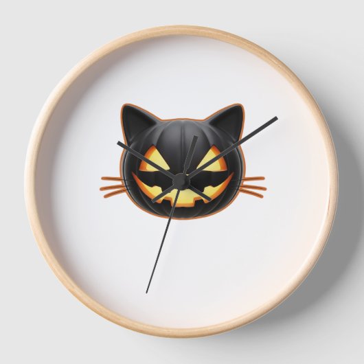 Black Cat Jack o'Lantern Emoji Classic T-shirt (Voorkant)