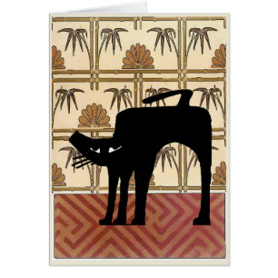 Black Cat Japans behangpapier