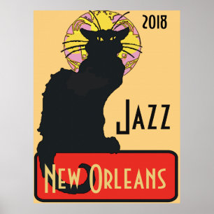 Black Cat, Jazz, bewerken tekst Poster
