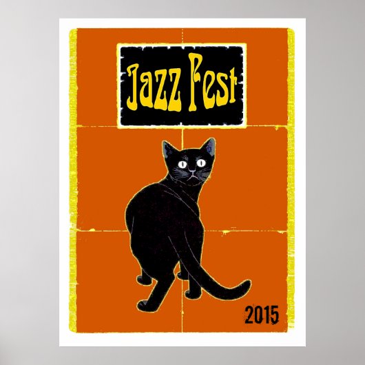 Black Cat Jazz Fest 2015 Poster (Voorkant)