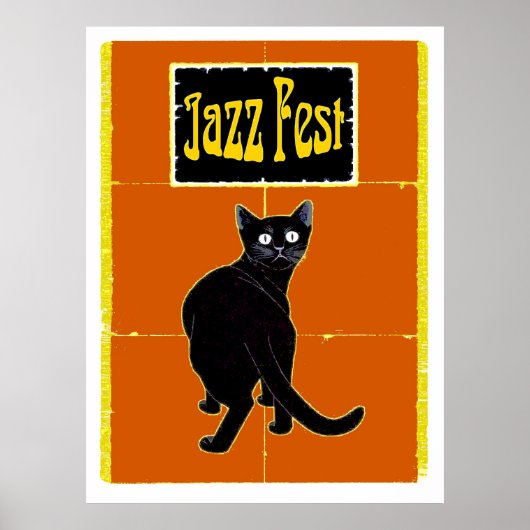 Black Cat Jazz Fest Poster (Voorkant)