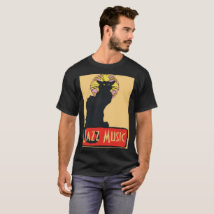 Black Cat, jazzmuziek T-shirt