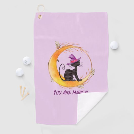 Black Cat - Je bent magisch Golfhanddoek (Insitu)