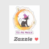 Black Cat - Je bent magisch Sticker (Vel)