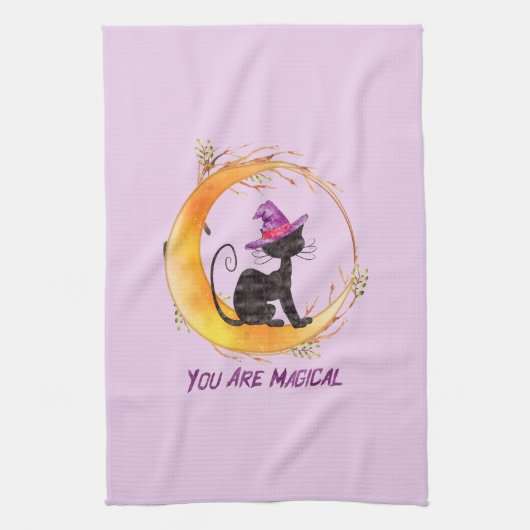 Black Cat - Je bent magisch Theedoek (Verticaal)