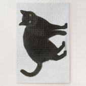 Black Cat Jigzaag Puzzle Legpuzzel (Verticaal)