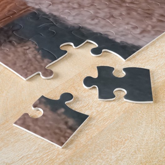 Black Cat Jigzaag Puzzle Legpuzzel (Zijkant)