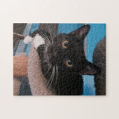 Black Cat Jigzaag Puzzle Legpuzzel (Horizontaal)