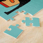 Black Cat Jigzaag Puzzle Legpuzzel (Zijkant)