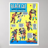 Black Cat Judo Tricks Poster (Voorkant)