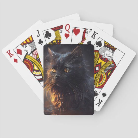 Black Cat-kaarten Pokerkaarten (Achterkant)
