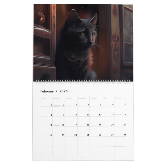 Black Cat kalender (Feb 2026)