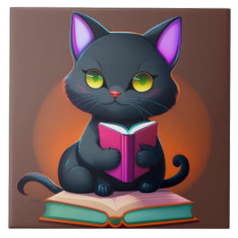 Black Cat keramische Tegel Tegeltje