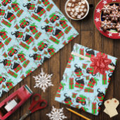 Black Cat kerstcadeaus Cadeaupapier