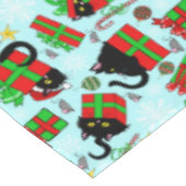 Black Cat kerstcadeaus Tafelkleed (Gekanteld)