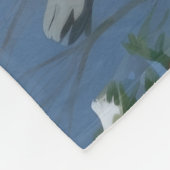 Black Cat Kerstfeest Sneeuwscène Fleece Deken (Hoek)