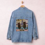 Black Cat Kersthoodie Denim Jacket (Hangar)