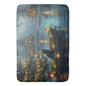 Black Cat kerstvakantie Badmat (Voorkant Verticaal)