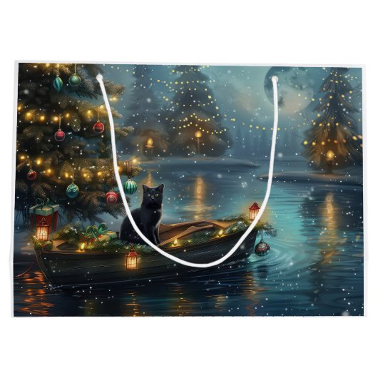 Black Cat kerstvakantie Groot Cadeauzakje (Achterkant)