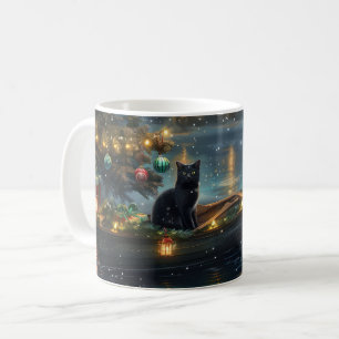 Black Cat kerstvakantie Koffiemok