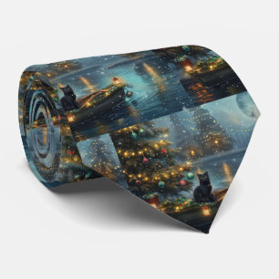 Black Cat kerstvakantie Stropdas