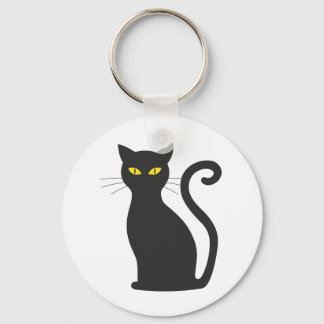 Black Cat Keyring Sleutelhanger