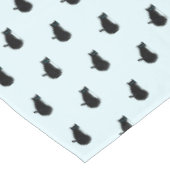 Black Cat - Kies / voeg uw achtergrondkleur toe Tafelkleed (Gekanteld)