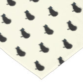 Black Cat - Kies / voeg uw achtergrondkleuren toe Tafelkleed (Gekanteld)