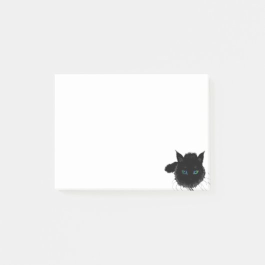 Black Cat Kijk Post-it® Notes (Voorkant)