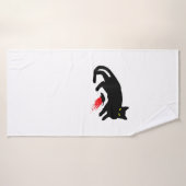 Black Cat Killer Instincts Dead Mouse Punk Gothic Badhanddoek (Badhanddoek)