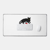 Black Cat Killer Instincts Dead Mouse Punk Gothic Bureaumat (Keyboard & Muis)