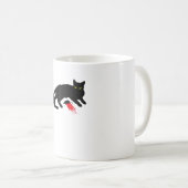 Black Cat Killer Instincts Dead Mouse Punk Gothic Koffiemok (Voorkant rechts)