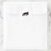 Black Cat Killer Instincts Dead Mouse Punk Gothic Ronde Sticker (Tas)