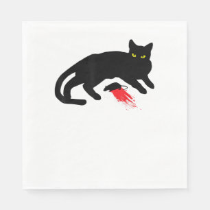 Black Cat Killer Instincts Dead Mouse Punk Gothic Servet