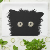 Black Cat Kitchen Towel Theedoek (Gevouwen)