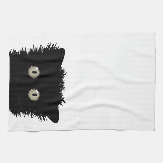 Black Cat Kitchen Towel Theedoek (Horizontaal)