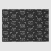 Black Cat Kitten Naadloos patroonpatroon Tissuepapier (Voorkant)