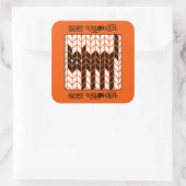 BLACK CAT KNIT Grote Vierkante Envelop Afdichtinge Vierkante Sticker (Tas)