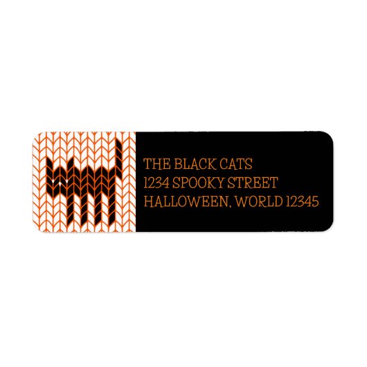 BLACK CAT KNIT Retouradres Labels III (Voorkant)