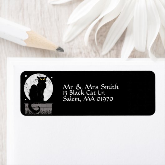 'Black Cat'-label Etiket (Insitu)