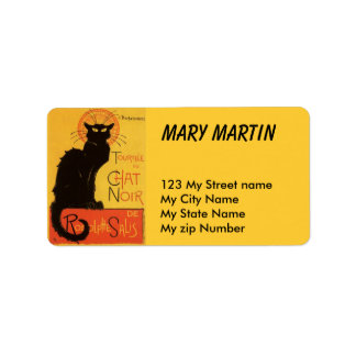 Black Cat Label, Etiket