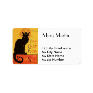 Black Cat Label, Etiket