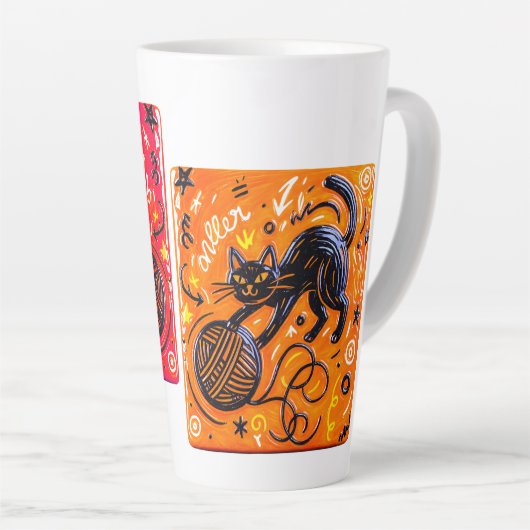  Black Cat   Latte Mok (Rechterhoek)