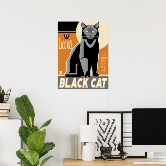 Black Cat Licorice poster (Thuiskantoor)