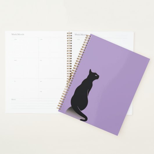 Black Cat Lila Planner (Display)