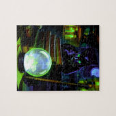 Black cat lingers in witch's Lair Legpuzzel (Horizontaal)