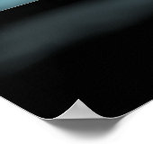 Black Cat Looking Out Window At Heaven Poster (Hoek)