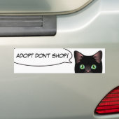 Black Cat Love Adopting a Shelter Cat! Sticker (Op auto)