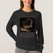 Black Cat Love Apple Pie T-shirt (Voorkant)